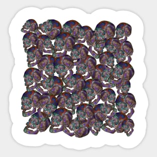 Aesthetic Rainbow Crystal Skull ∆∆∆∆ Graphic Design/Illustration Sticker